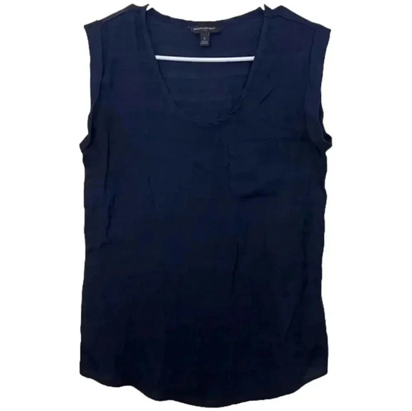 Banana Republic Tops - Banana Republic Navy Blue Blouse